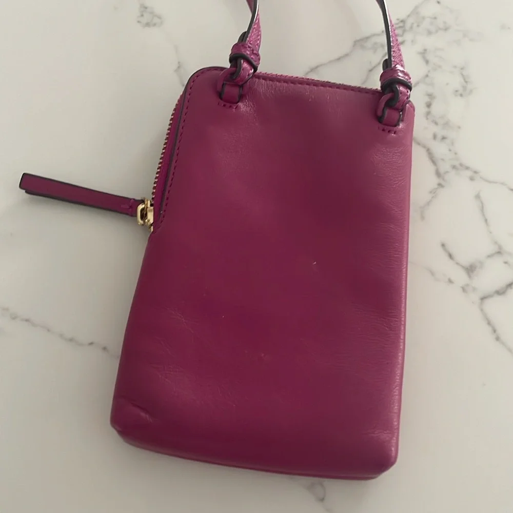 Tory Burch Fuchsia Crossbody Phone Bag